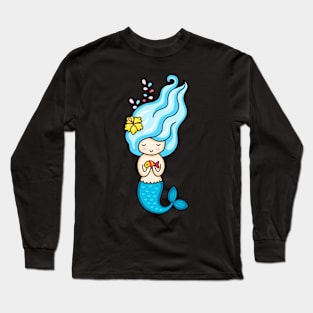 Cute Cool Mermaid Lover Long Sleeve T-Shirt